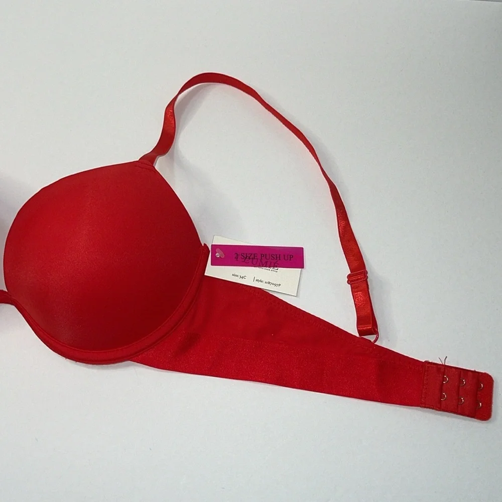 Super Push Up Extreme Padded Maximum Lift Add 2 Cup Size Bombshell Bra. NWT